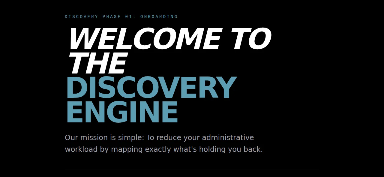 Discovery Engine — operational intelligence tool built by Engine AI